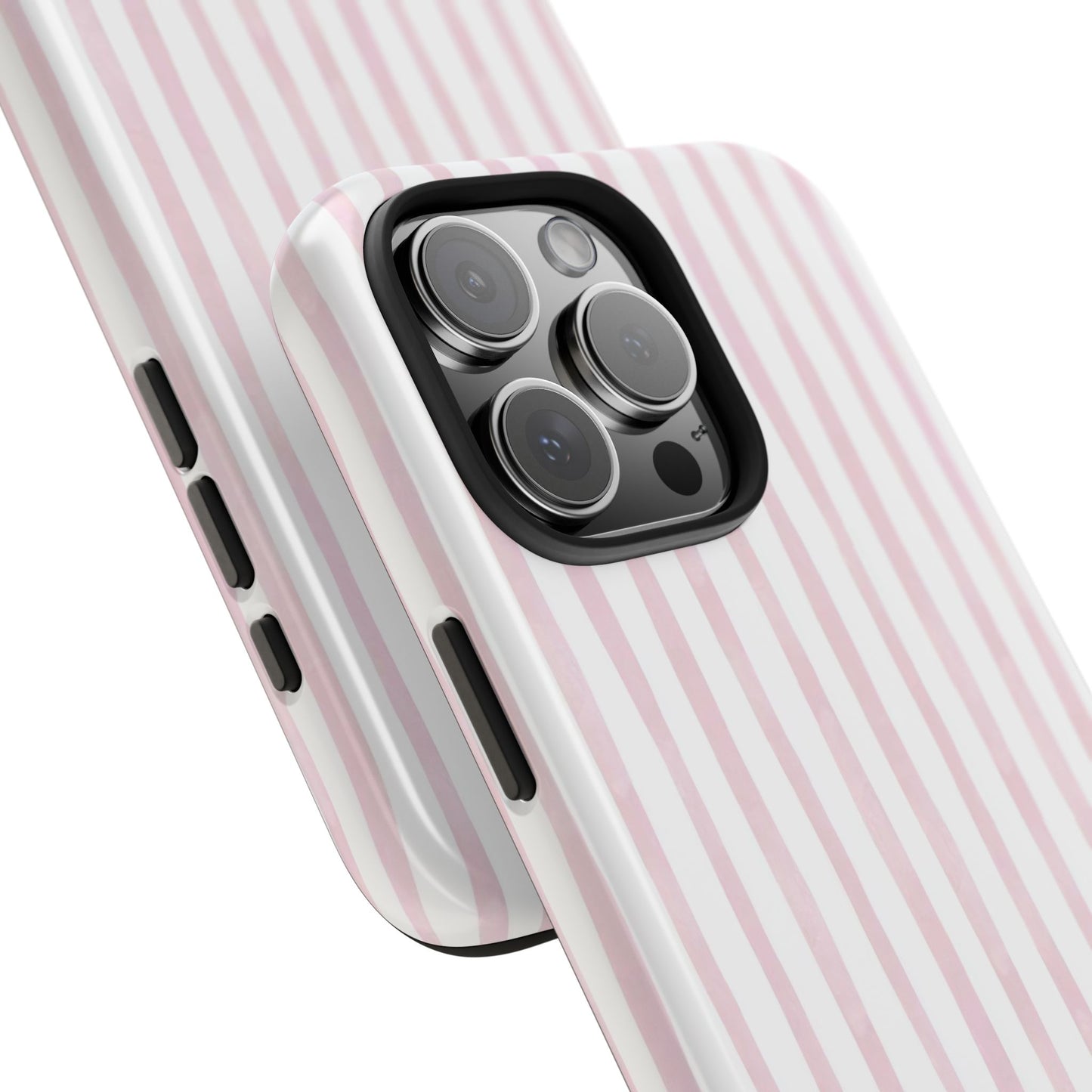stripped in pink WLFL Iphone case